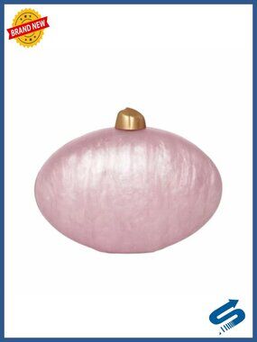Shell Shape Acrylic Clutch Metallic Evening Bag Shiny Egg Purse Wedding Party